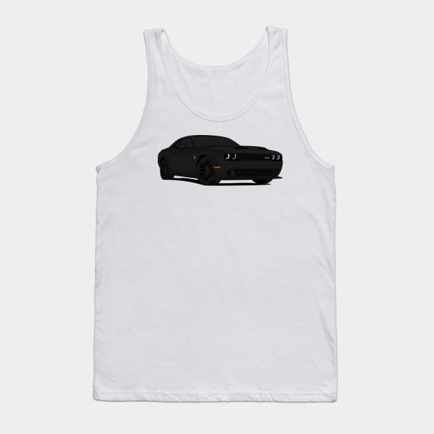 HELLCAT BLACK Tank Top by VENZ0LIC